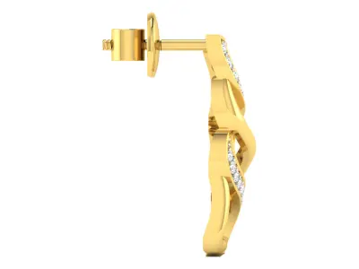 straight pendant and earring designs 3D print model