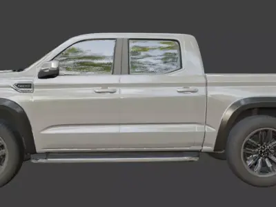 Pickup Truck 3D Model 3D model purchase