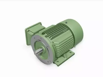 80 B34b Left IEC electric motor - 3D CAD model 3D model