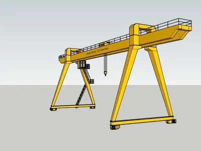 Gantry crane 3D model by bumbaa
