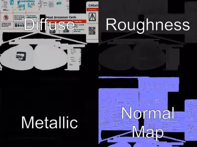 Critical Defrost Procedure Cards Model Pack Low-poly 3D model