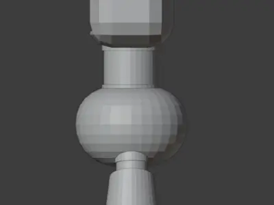 Cute Robot Low-poly 3D model 10