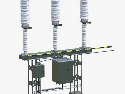 Disconnector 72 kW  Low-poly 3D model