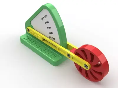 Work-O-Meter toy wheel Free 3D model