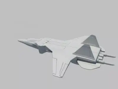 JetFighter 1 fighter jet 3D model