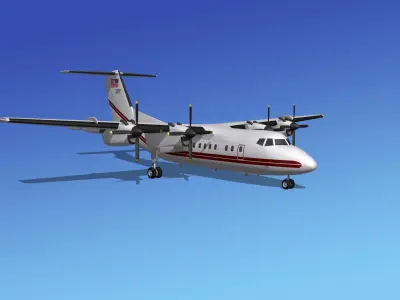Dehavilland DHC-7 US Government 1 3D model