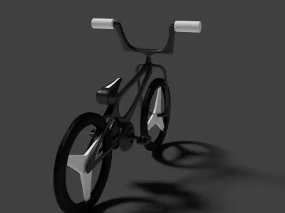 BMX Type cycle Low-poly 3D model