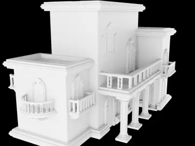 Stylised House 3D model