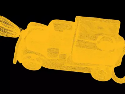 Truck pendant charms - one inch pendant  3D print model