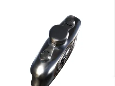 Flask Skull Low-poly 3D model