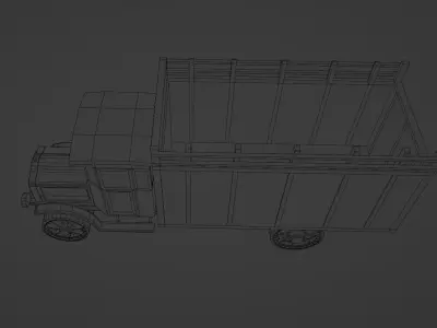 White 1921 Low-poly 3D model