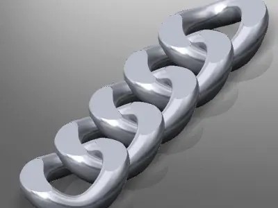CHAIN2-ZINCIR2 chain of links 3D model