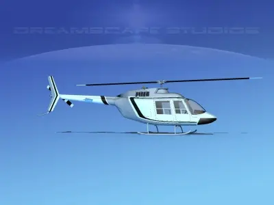Bell 206 JetRanger V01 3D model