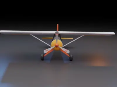 Low Poly Plane - Roblox Low-poly 3D model