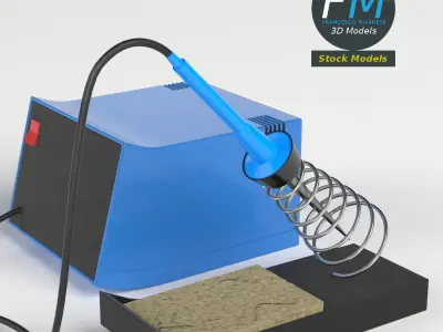 Soldering station 3D model