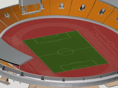 Grand Stadium 3D model 4
