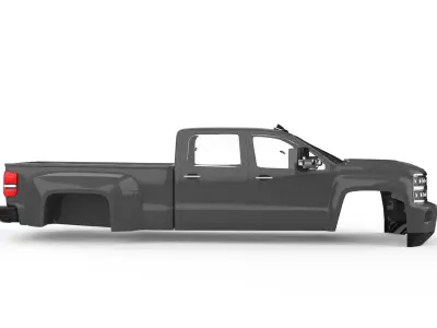 2018 Chevy Silverado 3500 3D print model