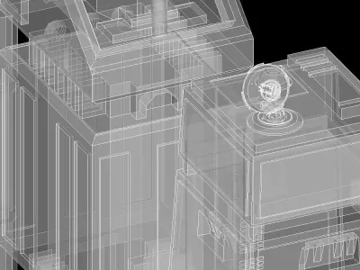 Sci-Fi building dressing kitbash PACK - 1 Low-poly 3D model
