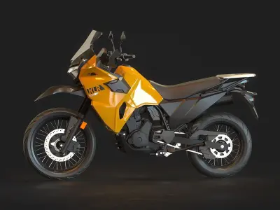 Base model Kawasaki KLR 650 2023  3D model