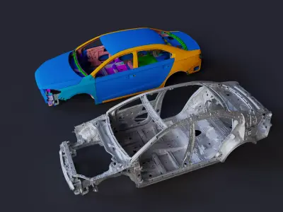 Car Frame01 3D model
