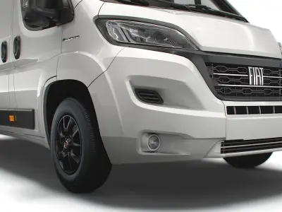 Fiat E Ducato Van L4H3 2022 3D model
