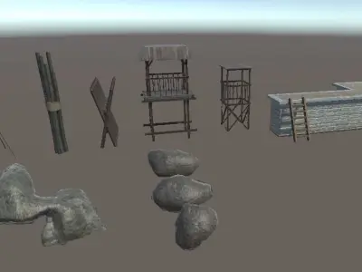 Background object package 3D model