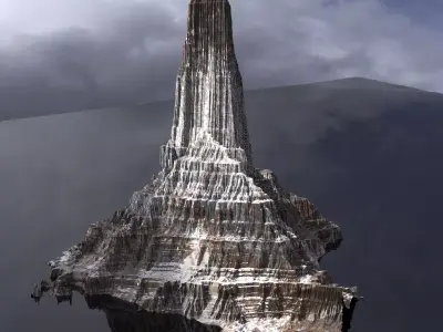 Emperors Mountain Snow 3D model