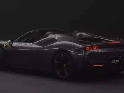Ferrari SF90 Spider Fully rigged Low-poly 3D model