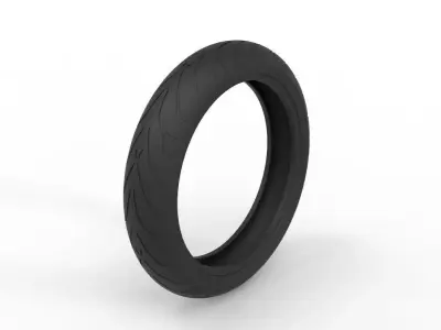 Pirelli Angel GT Front Motorcycle Tyre 3D model