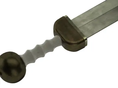 Gladius sword Low-poly 3D model 2