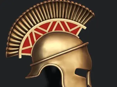 Spartan helmet pendant 3D print model