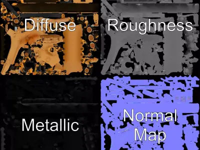 Desert Merkava Tank model pack Low-poly 3D model