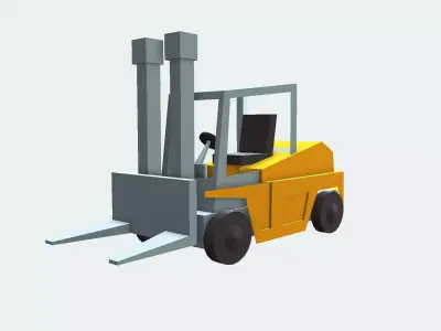 forklift Low-poly 3D model V1