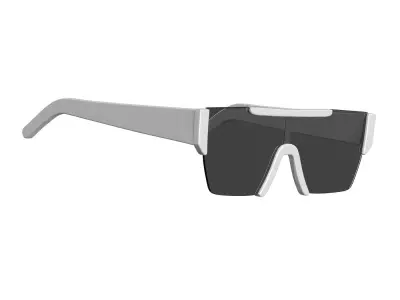 Combo Color Square Sunglasses 3D model
