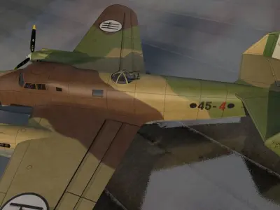 Piaggio P-32 3D model