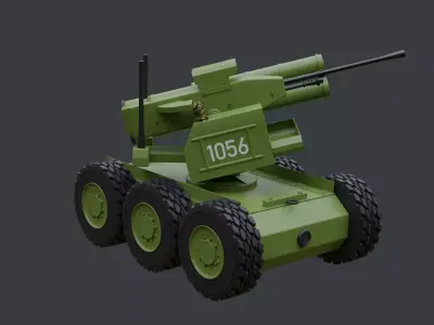 Armed Military Robot 3D model