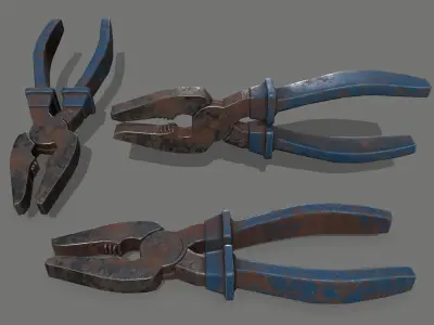 nippers pliers Low-poly 3D model purchase