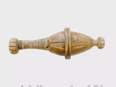 Antique Maritime Spinning Top Artifact Replica Low-poly 3D model