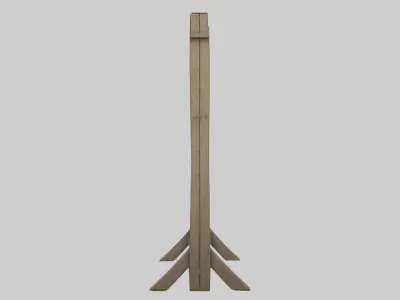 Gallows Model Low-poly 3D model
