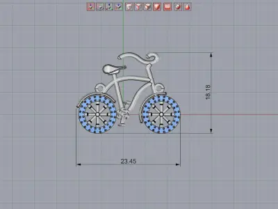 Bike Pendant Free 3D print model