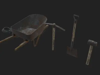 Mining Assets 02 Low-poly 3D model