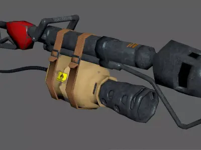 Flame Thrower Low-poly 3D model