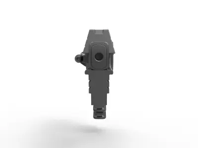 Peacekeeper Pulse Blaster Pistol from Farscape TV series 3D model