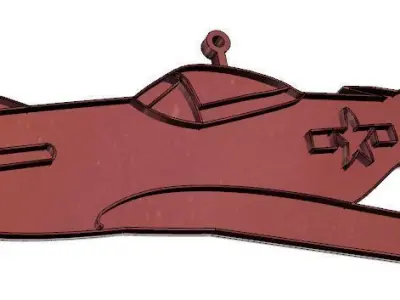 WWII US Fighter Christmas ornament collection 3D print model