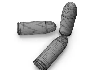Bullets 3D model buy