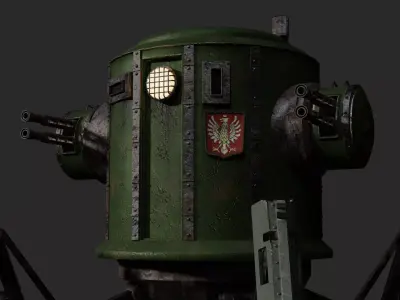 Pzm-9 Straznik Low-poly 3D model