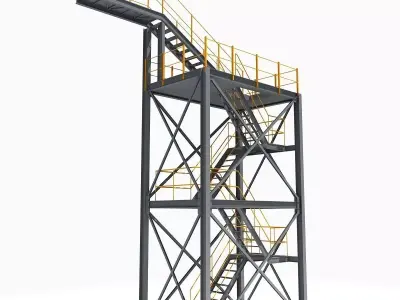 Industrial Tower 09 3D model