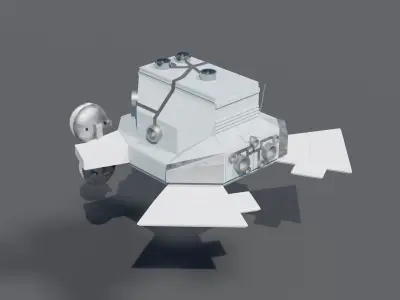 Drone Low-poly 3D model by josef-pictures