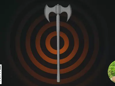 Viking  Nordic Battle-Ready Arsenal 3D model