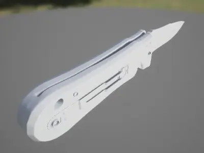 PBR Knife Model Low-poly 3D model